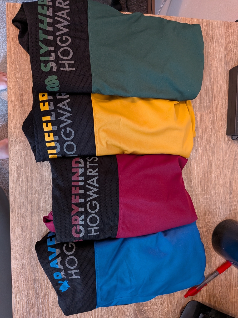 Wizarding World Harry Potter Hogwarts House Tie-Back Athletic Shirts (Set of 4)